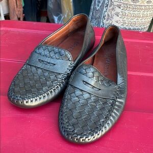 Robert Zur metallic Petra driving loafers size 8 M